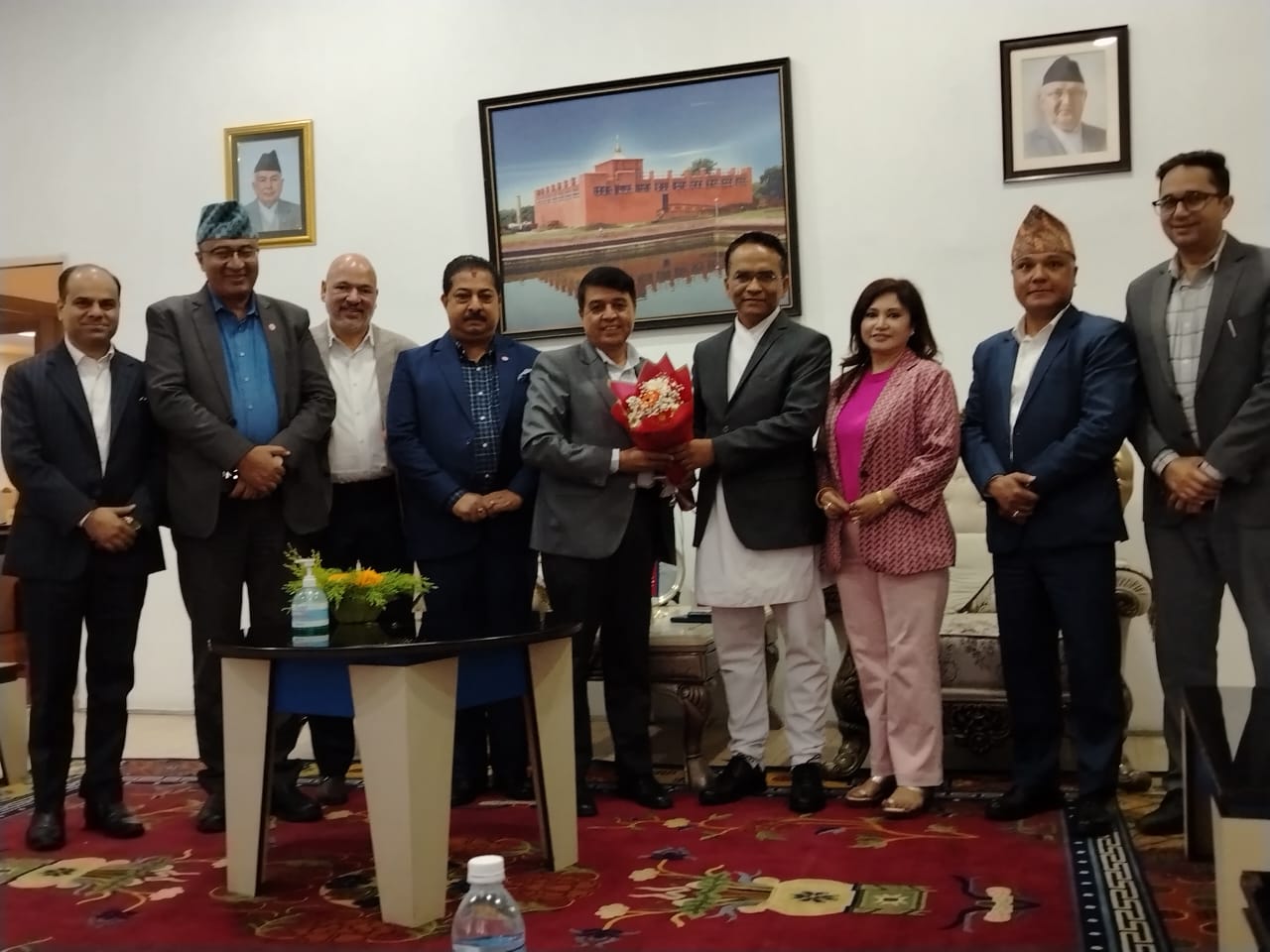 नवनियुक्त गभर्नरसंग महासंघको प्रतिनिधिमण्डलको भेट, नीतिगत स्थायित्व प्राथमिकतामा: गभर्नर पौडेल